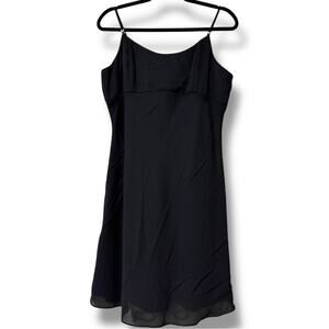 SCOTT MCCLINTOCK size 14 sexy black dress sleeveless formal goth date night